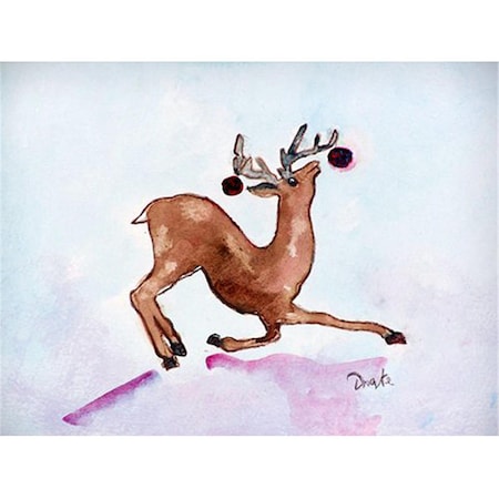 Betsy Drake Dancing Deer 18 x 26 Door Mat DM306
